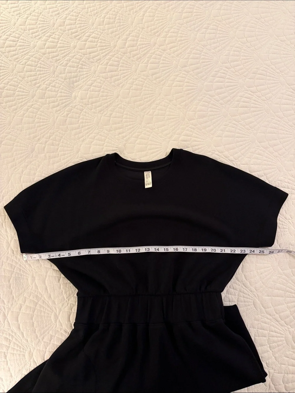 SPANX Black Short-Sleeve Crewneck Mini Dress - Picture 8 of 10